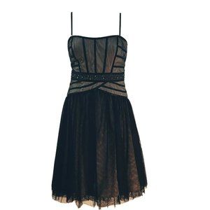 Max and Cleo Women’s‎ Dress Size 8 Black Strapless